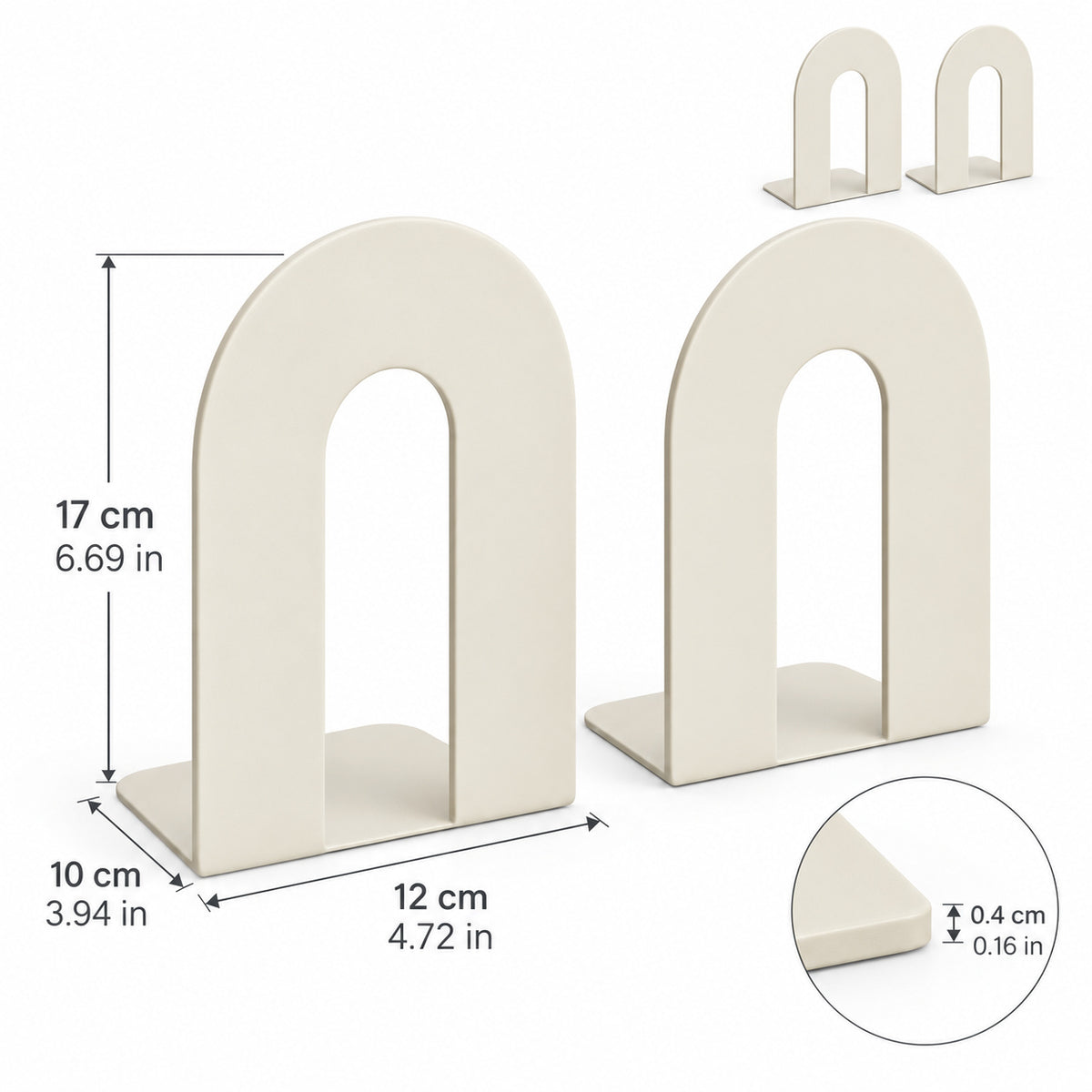Arch Bookends Set of 2