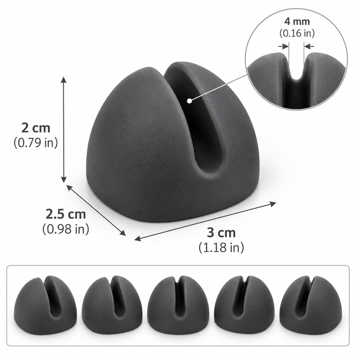 Cable Clips Set of 5