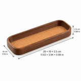 Cork Inlay Desk Tray