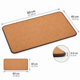 Rounded Cork Desk Mat