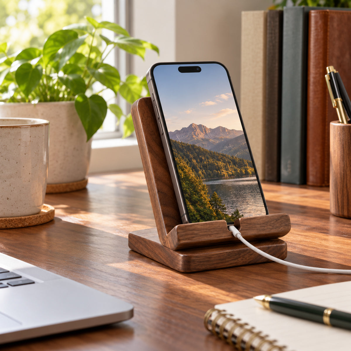 Walnut Phone Stand